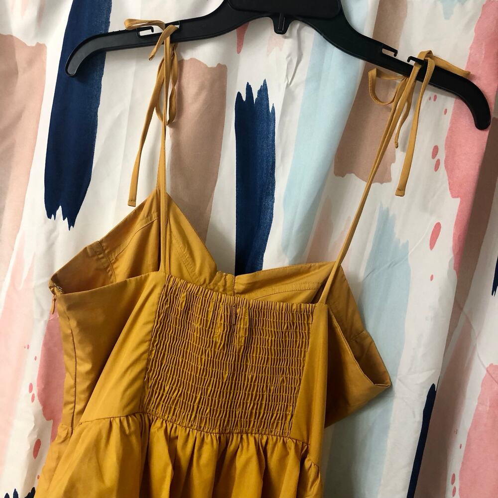 MISA Los Angeles Rosie Dress in Marigold Gold / Yellow Size Large - Picture 10 of 14